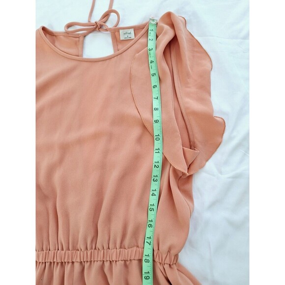 Aritzia Wilfred Fleurette‎ Ruffle Sleeve Jumpsuit Cropped Wide Leg size M - Picture 9 of 12